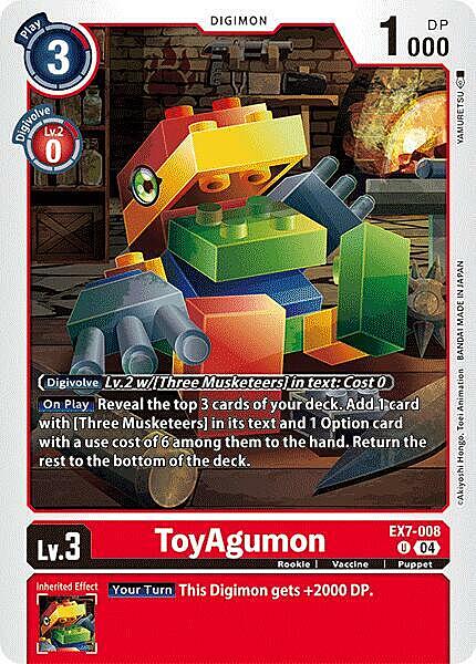 ToyAgumon Card Front