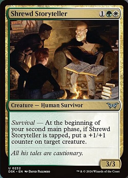 Shrewd Storyteller Card Front