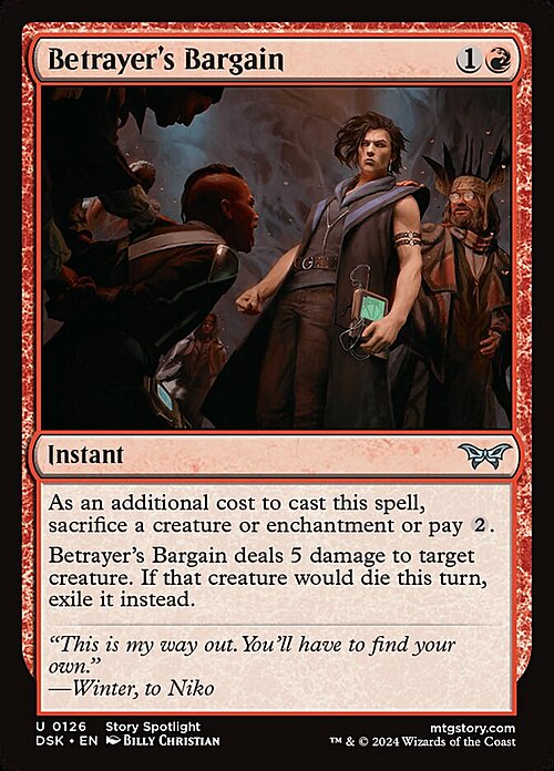 Betrayer's Bargain Card Front