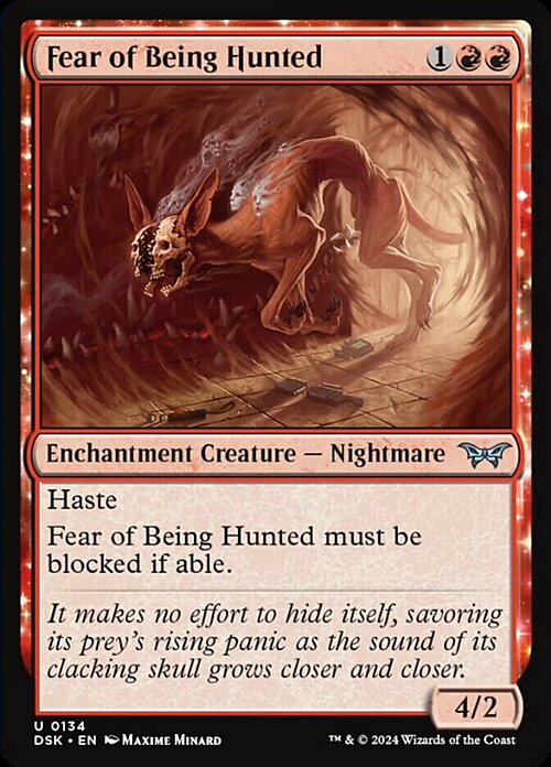 Fear of Being Hunted Card Front