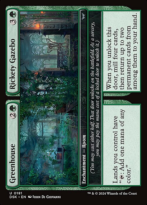 Greenhouse // Rickety Gazebo Card Front