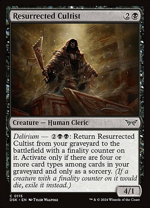 Resurrected Cultist Card Front