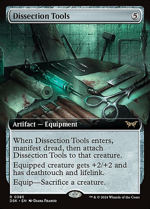 Dissection Tools Card Front