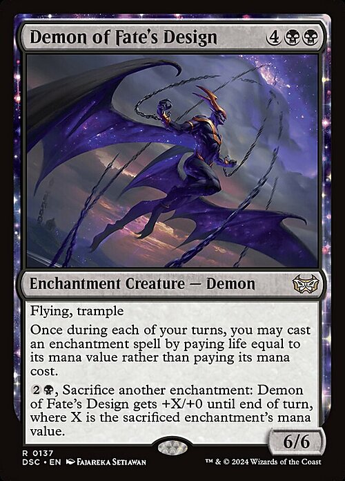 Demon of Fate's Design Card Front