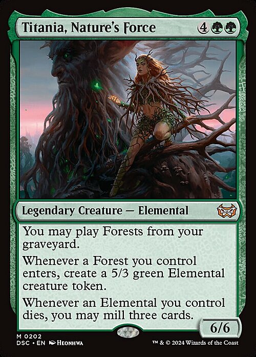 Titania, Nature's Force Card Front