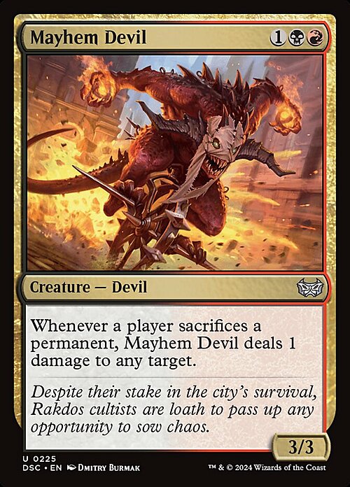 Mayhem Devil Card Front