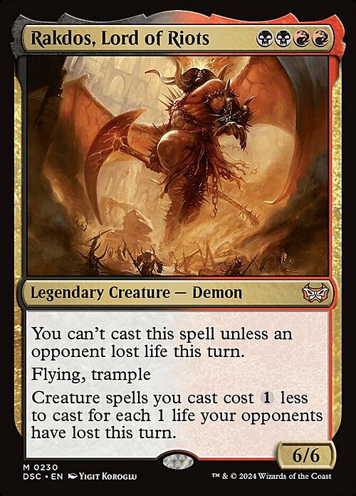 Rakdos, Lord of Riots Card Front