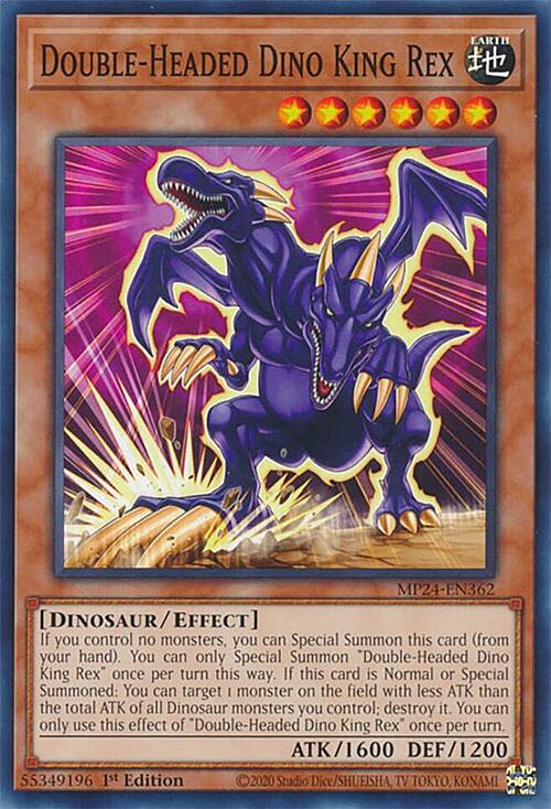 Double-Headed Dino King Rex Card Front