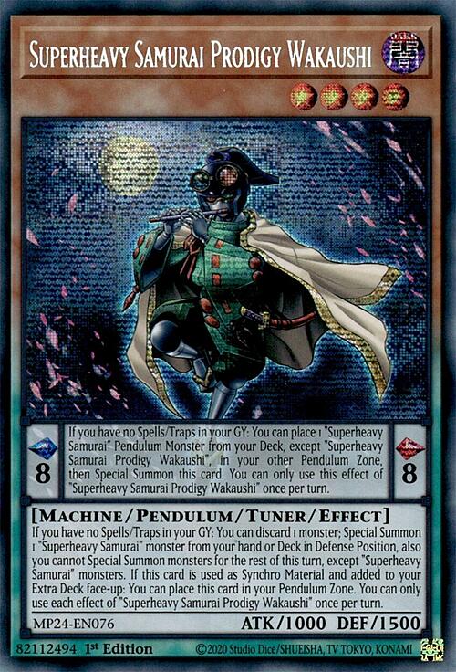 Superheavy Samurai Prodigy Wakaushi Card Front