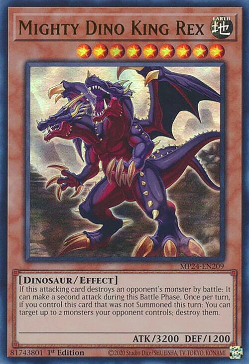 Mighty Dino King Rex Card Front