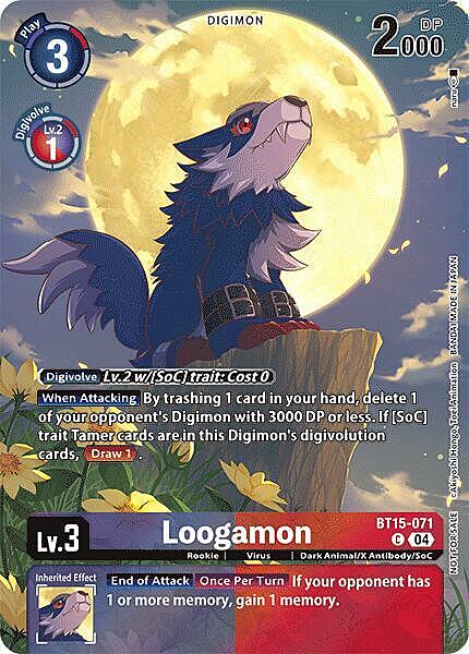 Loogamon Card Front