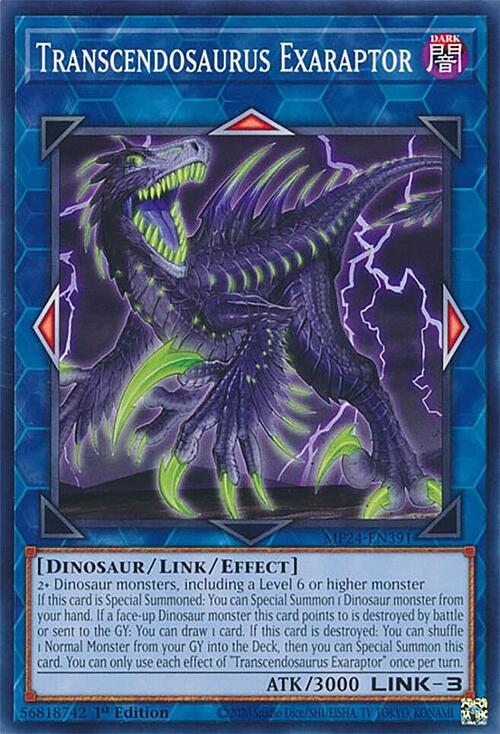 Transcendosaurus Exaraptor Card Front