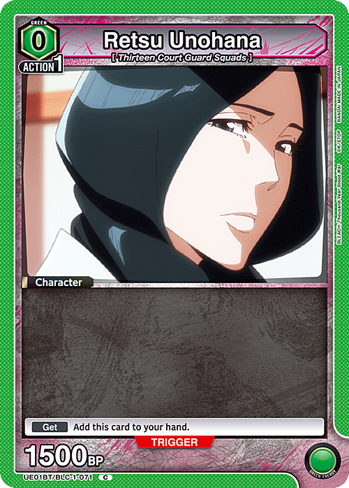 Retsu Unohana Card Front