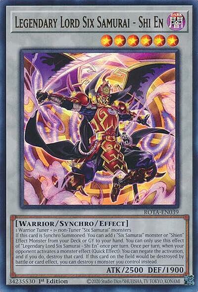 Legendary Lord Six Samurai - Shi En Card Front