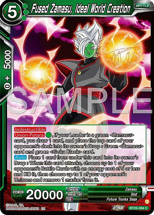 Fused Zamasu, Ideal World Creation Card Front