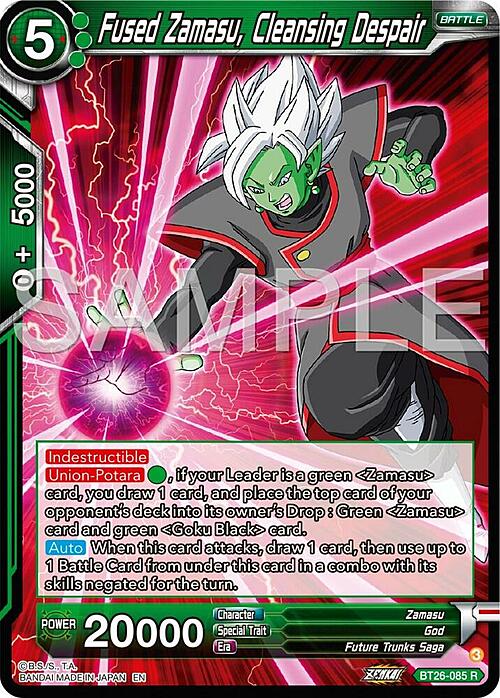 Fused Zamasu, Cleansing Despair Card Front