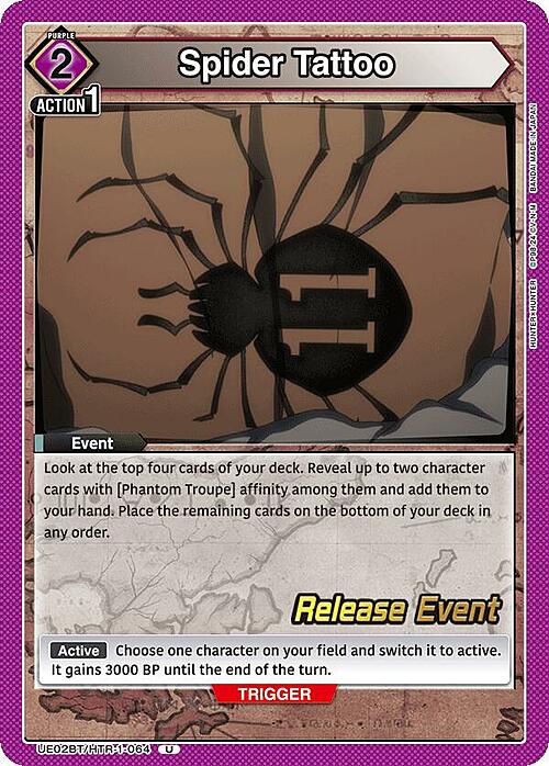 Spider Tattoo Card Front