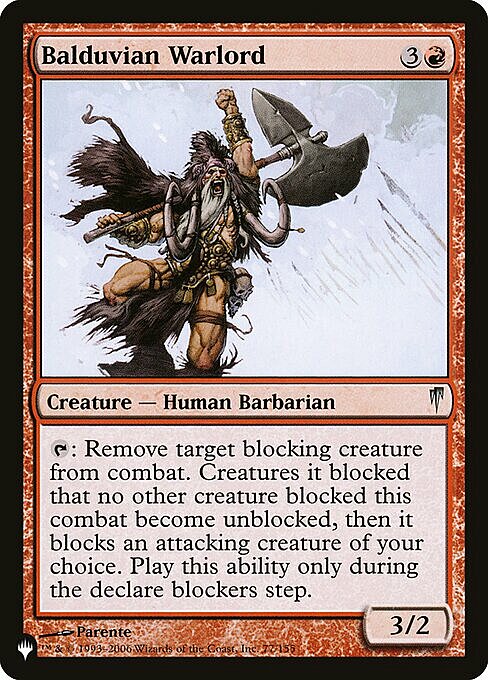 Balduvian Warlord Card Front