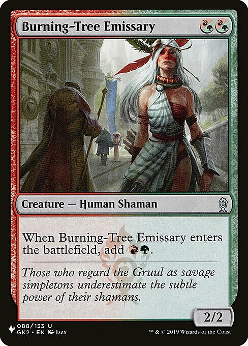 Burning-Tree Emissary Card Front