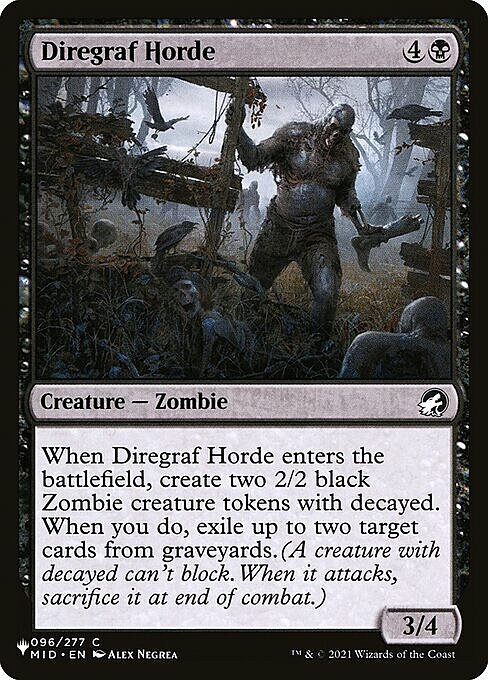 Diregraf Horde Card Front