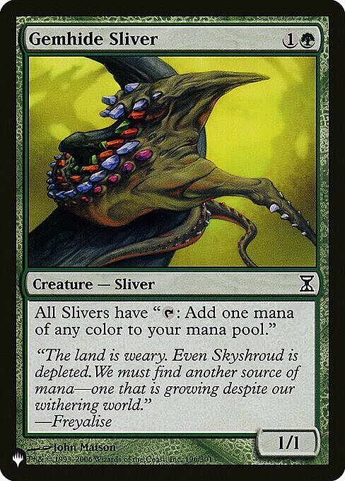 Gemhide Sliver Card Front