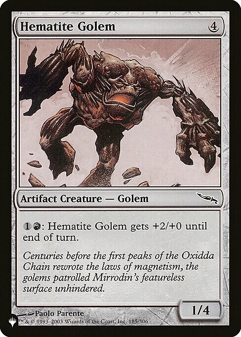 Hematite Golem Card Front