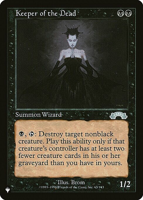 Keeper of the Dead Card Front