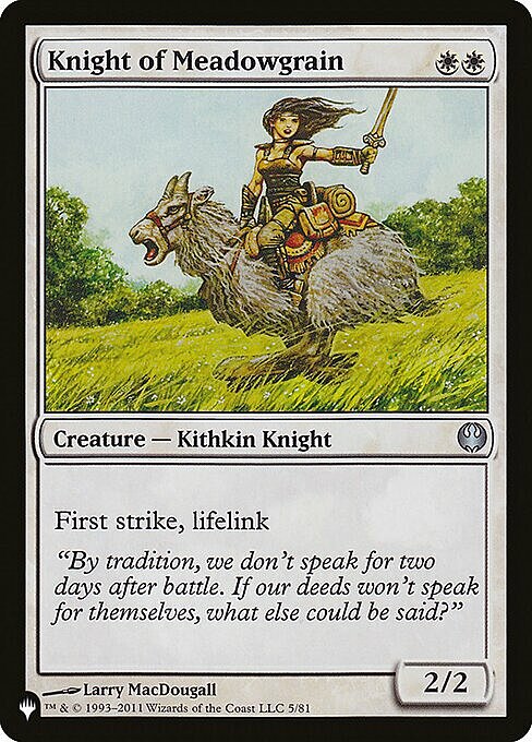 Knight of Meadowgrain Card Front