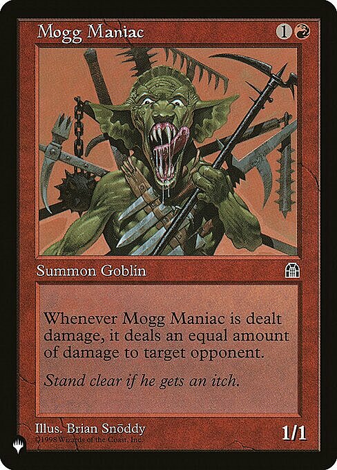 Mogg Maniac Card Front