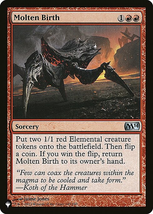 Molten Birth Card Front