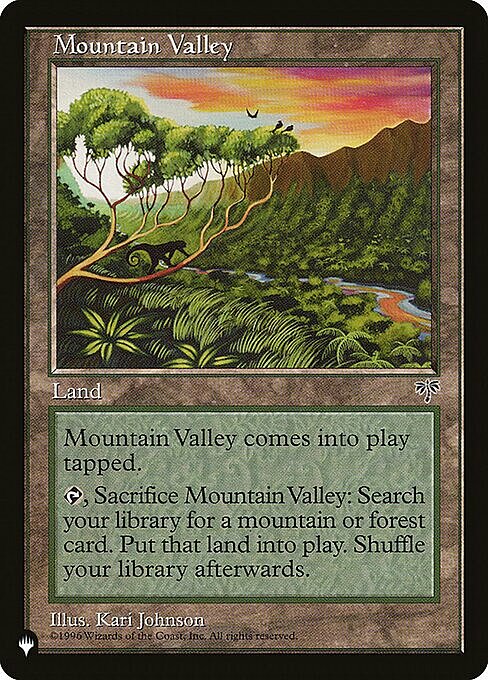 Mountain Valley Card Front