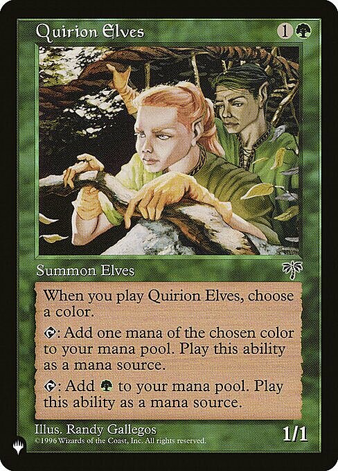 Quirion Elves Card Front