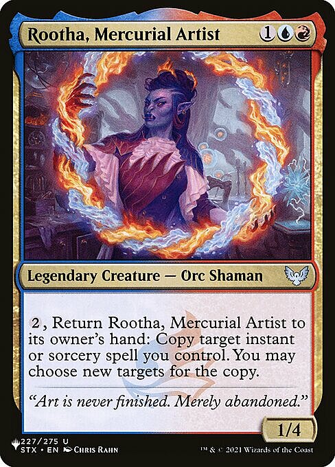 Rootha, Mercurial Artist Card Front