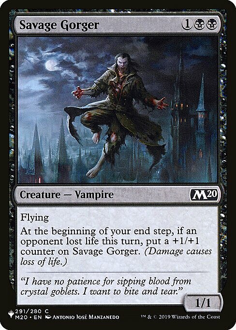 Savage Gorger Card Front