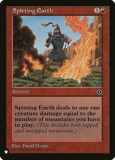 Spitting Earth Card Front