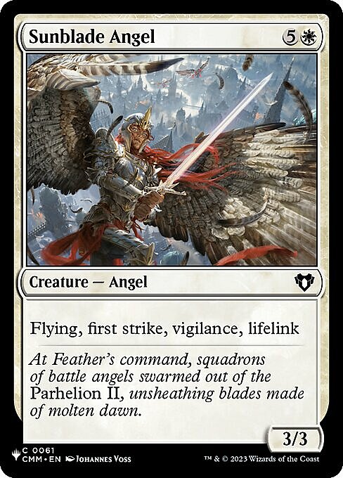 Sunblade Angel Card Front