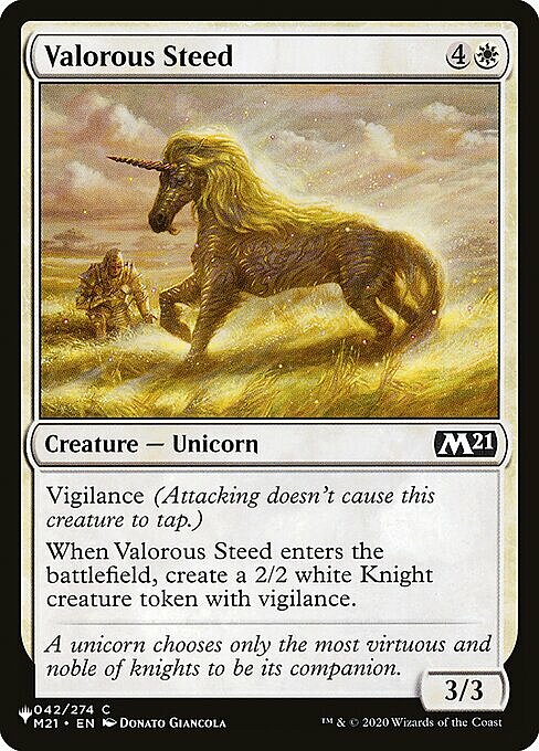 Valorous Steed Card Front