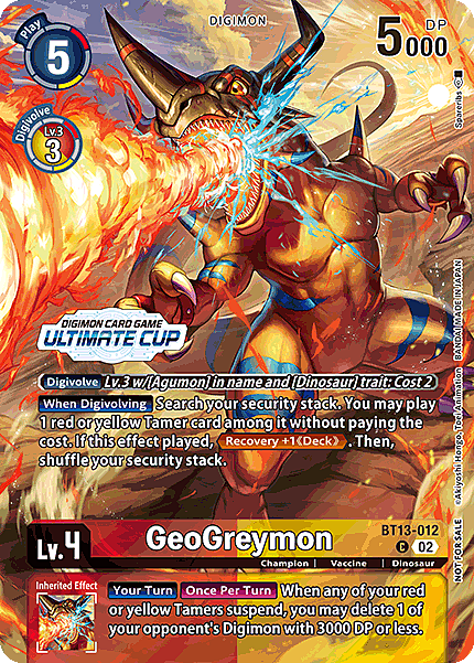 GeoGreymon Card Front