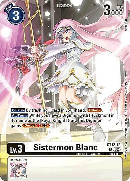 Sistermon Blanc Card Front