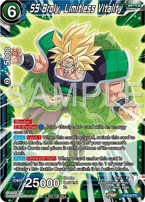 SS Broly, Limitless Vitality Card Front