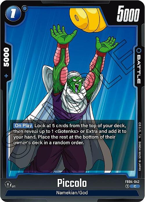 Piccolo Card Front