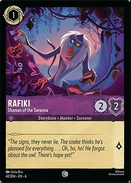 Rafiki - Shaman of the Savanna Card Front