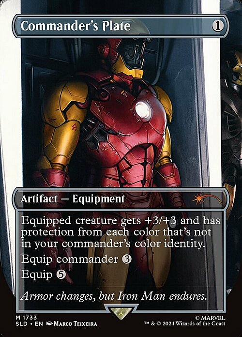 Commander's Plate Card Front