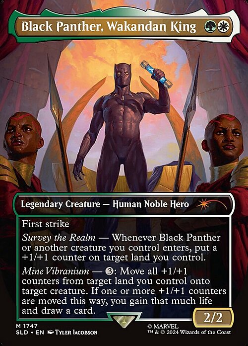 Black Panther, Wakandan King Card Front