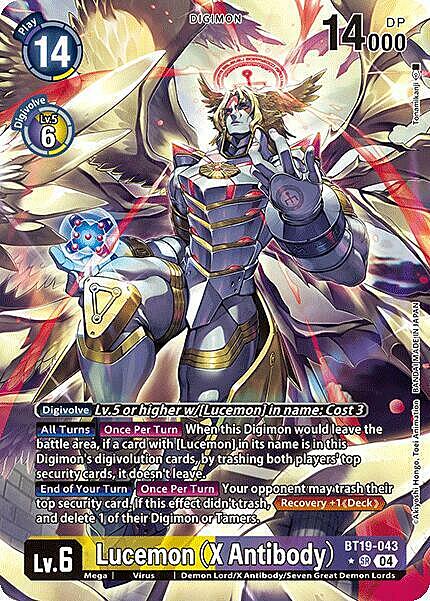 Lucemon (X Antibody) Card Front