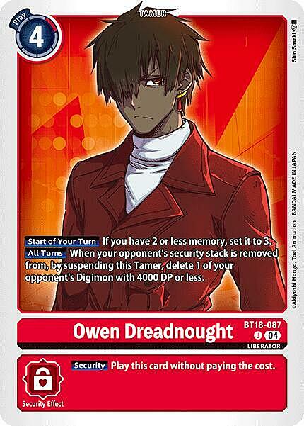 Owen Dreadnought Card Front