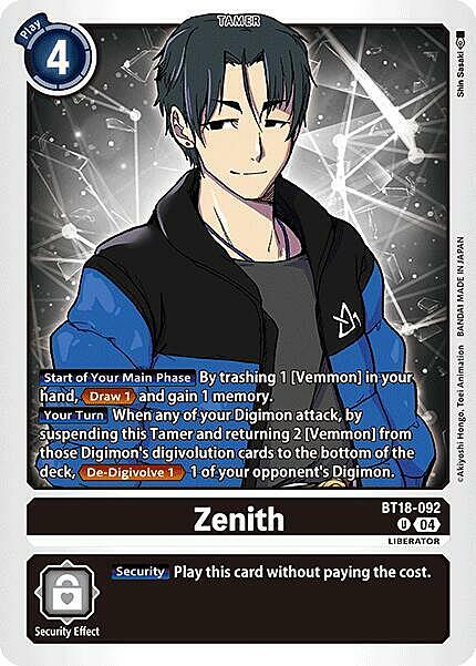 Zenith Card Front