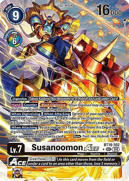 Susanoomon Ace Card Front