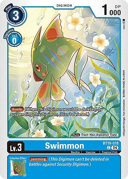 Swimmon Card Front