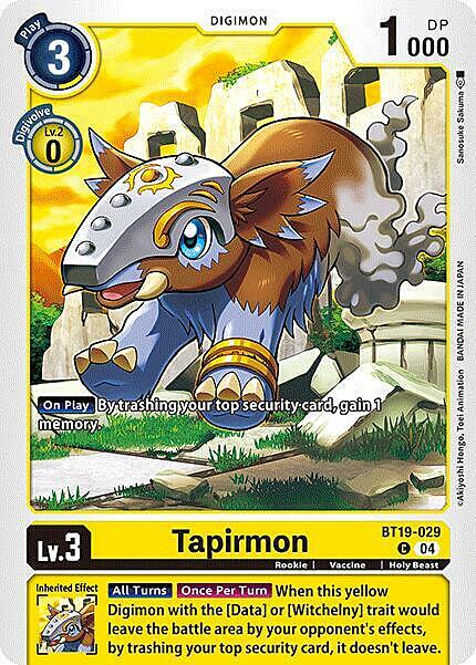 Tapirmon Card Front